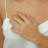 Gold Lines Ring