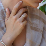 Silver Disc Boomerang Oval African Style Signet Ring