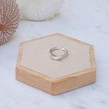 Silver Disc Boomerang Oval African Style Signet Ring