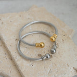 Silver Classic Cable Cuff