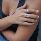 Silver Hollow Round Ring