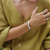Silver Bold Irregular Shape Cuff