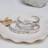 Silver Bold Irregular Shape Cuff