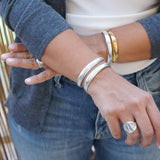 Silver Bold Cuff Bracelet