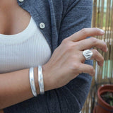 Silver Bold Cuff Bracelet