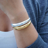 Silver Bold Cuff Bracelet