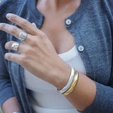 Silver Bold Cuff Bracelet
