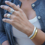 Silver Bold Cuff Bracelet