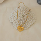 Gold Bold Heart Necklace