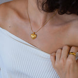 Gold Bold Heart Necklace