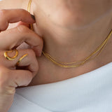 Gold Snake Multi Strand Necklace