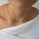 Gold Snake Multi Strand Necklace