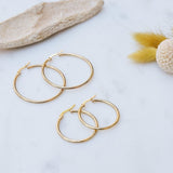Classic Gold Hoop Earrings