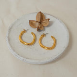 Gold Bold Hoop Earrings