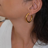 Gold Bold Hoop Earrings