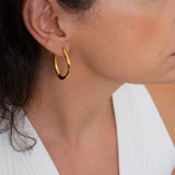 Gold Bold Hoop Earrings