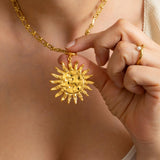 Gold Sun Necklace