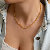 Gold Twine Chain Necklace