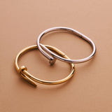 Silver Nail Bracelet