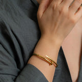 Gold Nail Bracelet