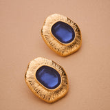 Gold Limpet Shell Stud Earrings