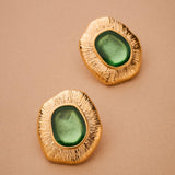 Gold Limpet Shell Stud Earrings