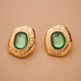 Gold Limpet Shell Stud Earrings