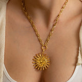 Gold Sun Necklace