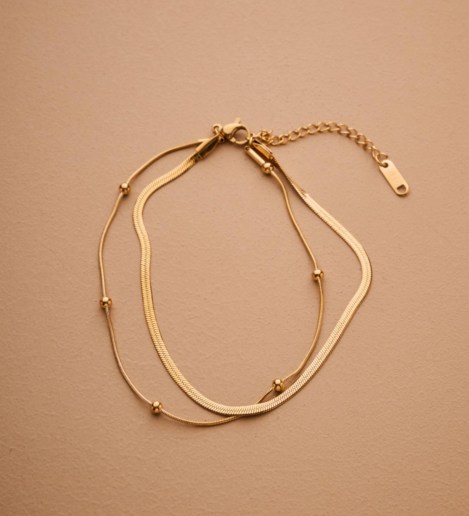 Gold/Silver Double Chain Anklet