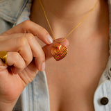 Red Enamel Heart Necklace