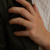 Gold Engraved Ring