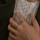 Gold Engraved Ring