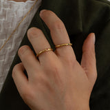 Gold Engraved Ring