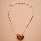 Glass Heart Necklace