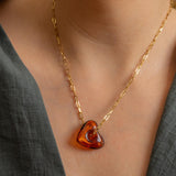 Glass Heart Necklace