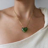 Glass Heart Necklace