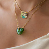 Glass Heart Necklace
