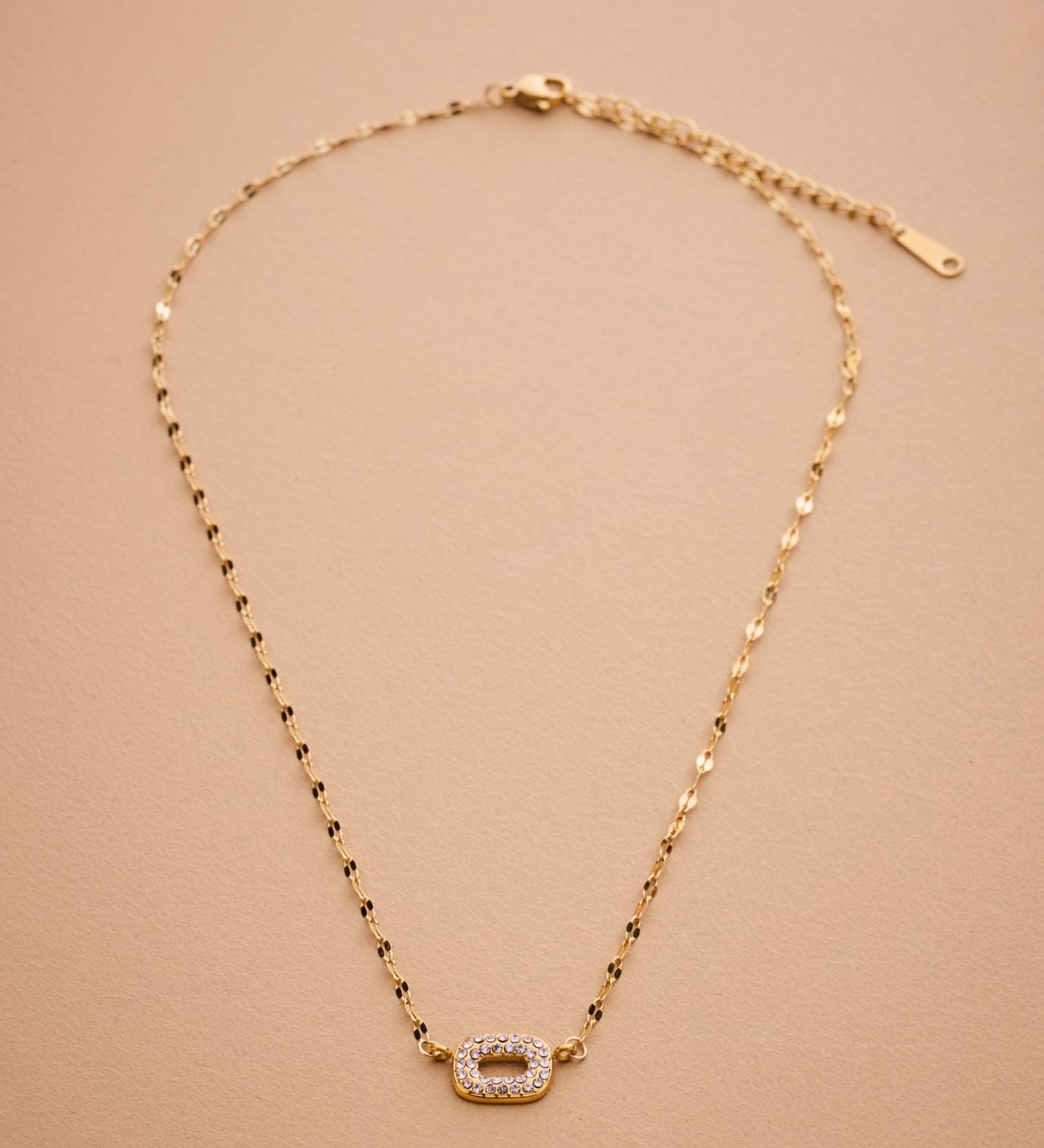 Colorful Crystal Rectangle Pendant