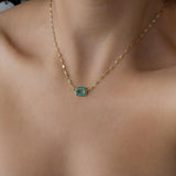 Colorful Crystal Rectangle Pendant