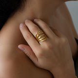 Gold Multi Band Ring