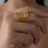 Gold Multi Band Ring