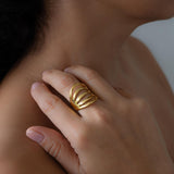 Gold Multi Band Ring
