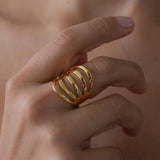 Gold Multi Band Ring