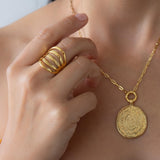 Gold Multi Band Ring