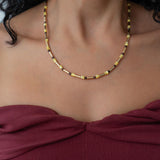 Colorful Agate and Pearl Beaded Necklace