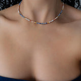 Mixed Color Sodalite Beaded Necklace
