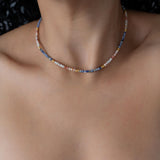 Mixed Color Sodalite Beaded Necklace