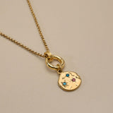 Interchangeable Coin Necklace with Celestial Charm