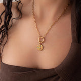 Interchangeable Coin Necklace with Celestial Charm