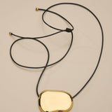 Gold Irregular Pendant Necklace